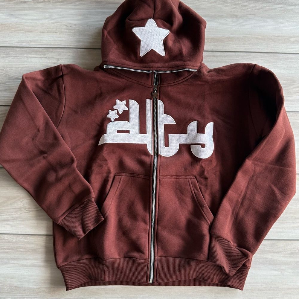 Divide The Youth Hoodie Brown Medium NWT